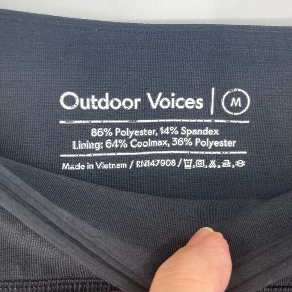 Outdoor Voices Bike Active Black Shorts Women’s Medium Gym Cycling Coolmax - Picture 3 of 8